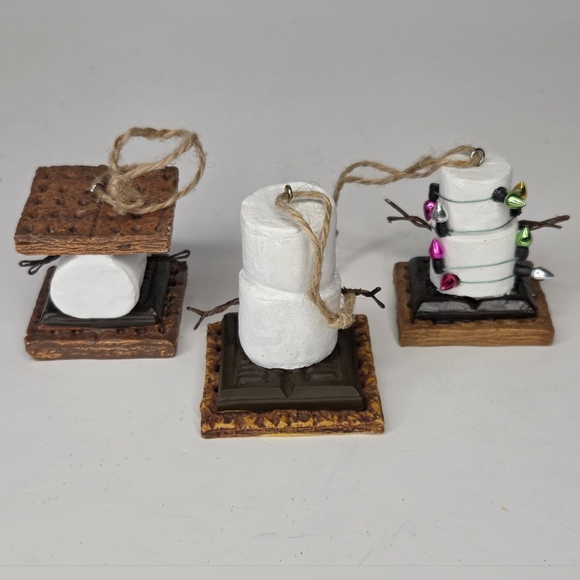 Midwest Cannon Falls Marshmallow Smores Christmas Ornaments Tangled Bulbs Lot 4 - Picture 10 of 13